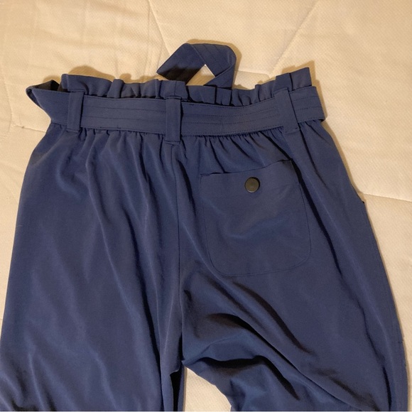 Athleta Cardiff Pant - Blue |‎ Size 0 | Comfy Work Pants | Paper Bag Waist - Picture 5 of 11